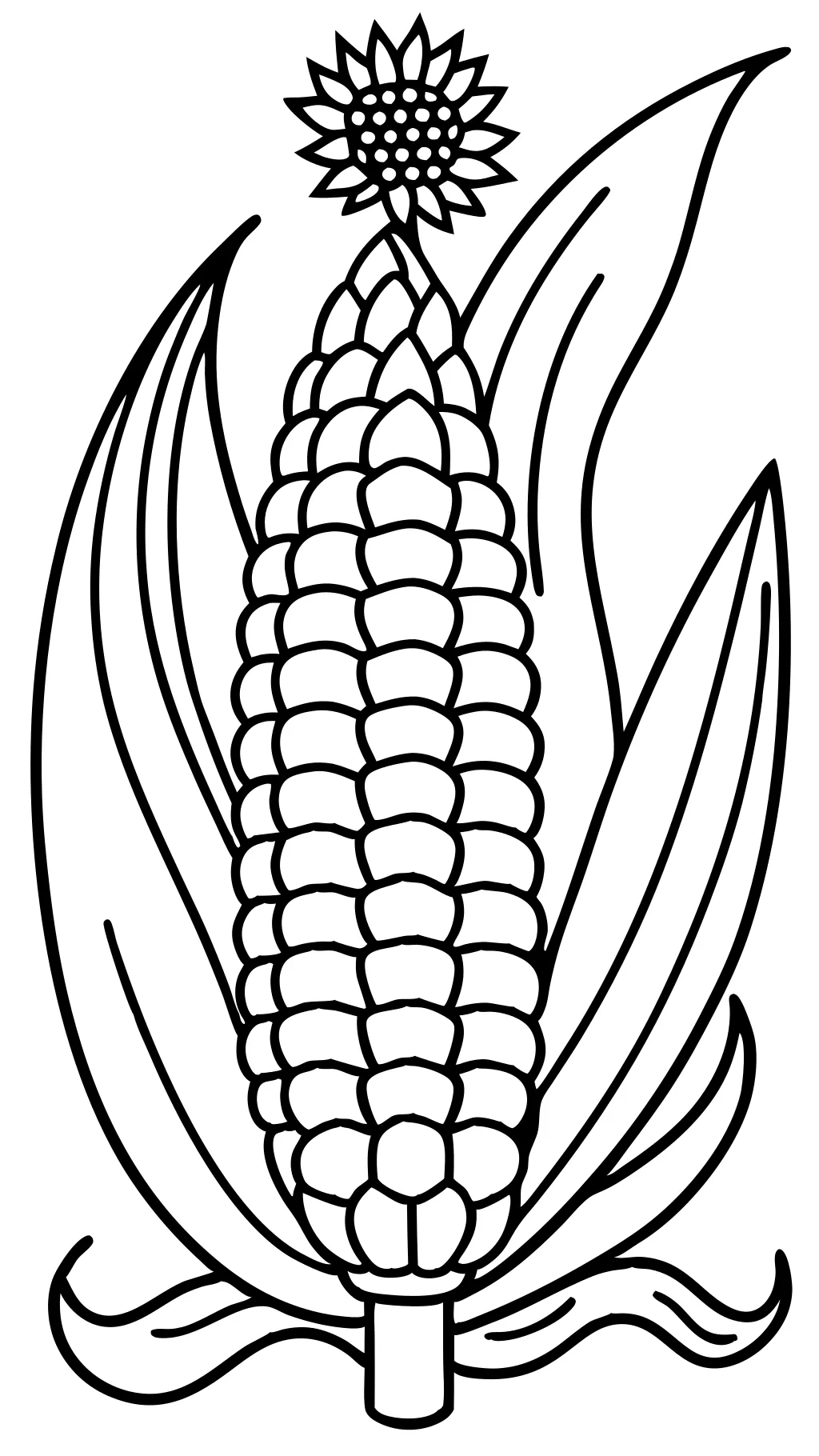 corn coloring pages